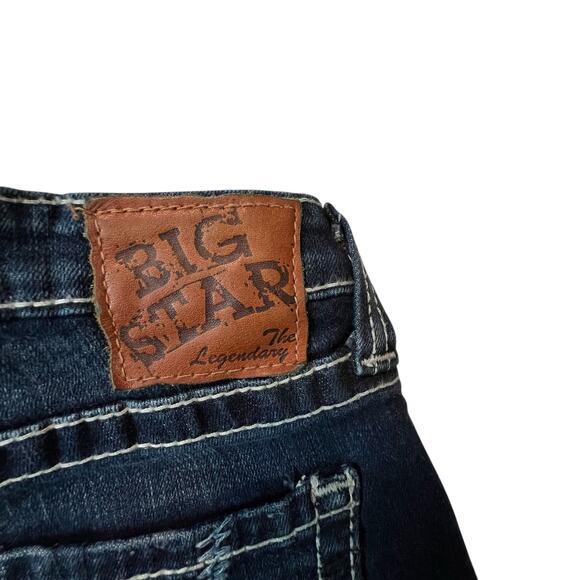 Big Star Bootcut Jeans Size 27 Low Rise Bootcut Jeans Dark Wash - Picture 12 of 12